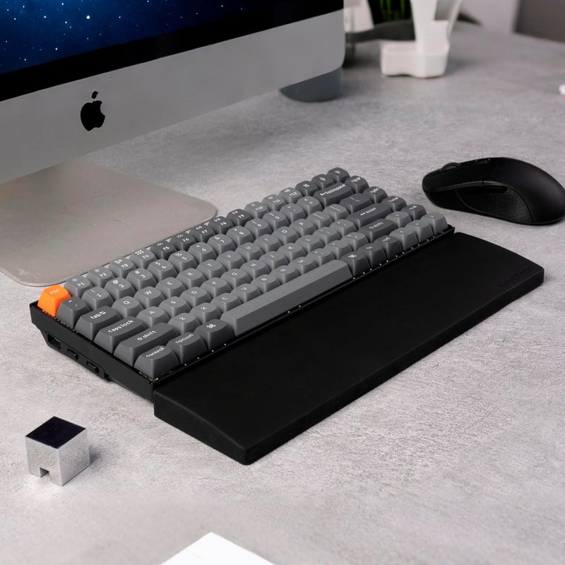 Keychron 12.48" Silicone Wrist Rest for 75% Compact Mechanical Keyboards, Ergonomic Palm Support with Full Honeycomb Non-Slip Base, Compatible with K2/K2 Pro/K2 Max/K2 HE/K6/K6 Pro/K6 HE - Image 2